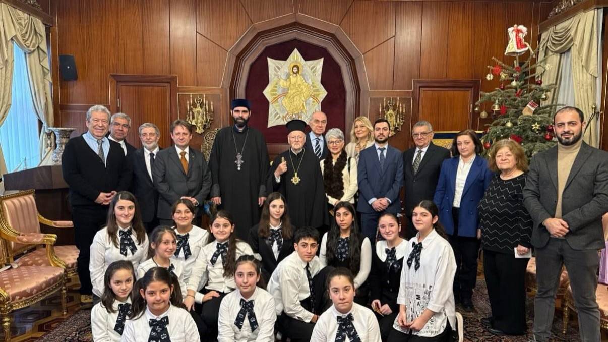 Hrant Dink Okulu öğrencilerinden Patrik Bartholomeos’a ziyaret