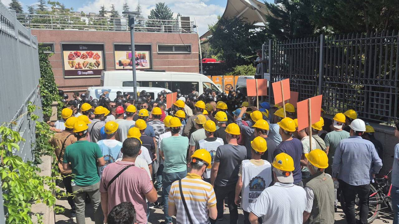 Eti Gümüş ve Doruk Madencilik işçileri Enerji Bakanlığı önünde gözaltına alındı