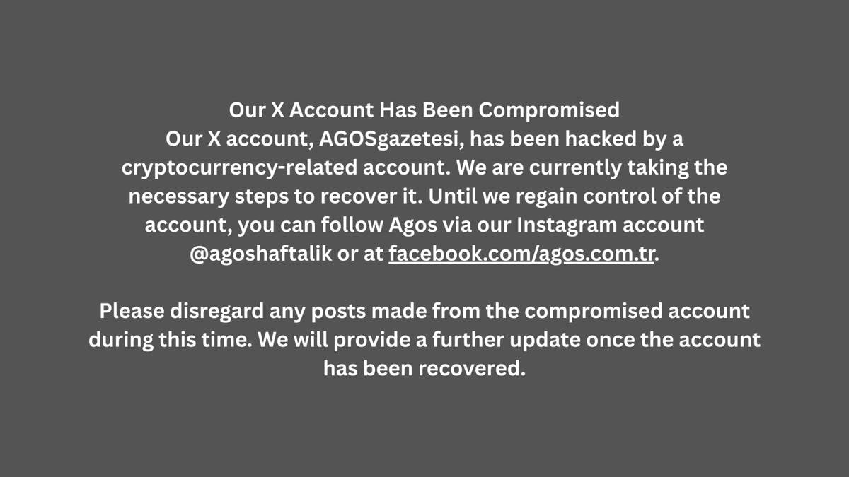 Announcement: Our X Account Has Been Compromised