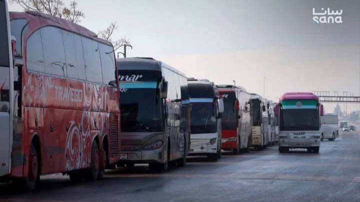 Հալէպի ապահովական ուժերու հանրակառքերը կ՚ուղղուին Շէյխ Մաքսուտ