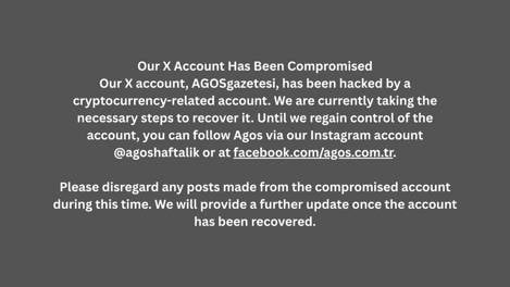 Announcement: Our X Account Has Been Compromised
