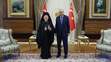 Cumhurbaşkanı Erdoğan, Fener Rum Patriği ile görüştü