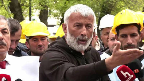 Eylemdeki madenciler “Erdi Kahveci için yastayız” dedi, baretlerini yere vurmadı
