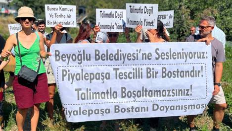 Piyalepaşa Bostanı’nda rant ısrarı devam ediyor