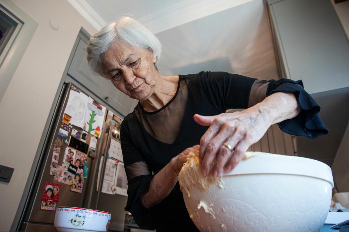 Paskalya çöreği hamuru hazır.