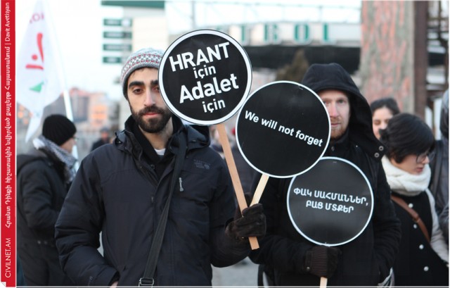 Քայլերթ Երևանում` ի հիշատակ Հրանտ Դինքի. ֆոտոշարք