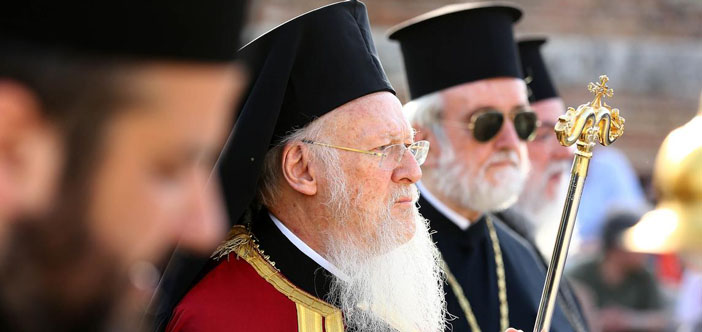 Patrik Bartholomeos Çanakkale'de hayatını kaybeden Rumlar için dua etti