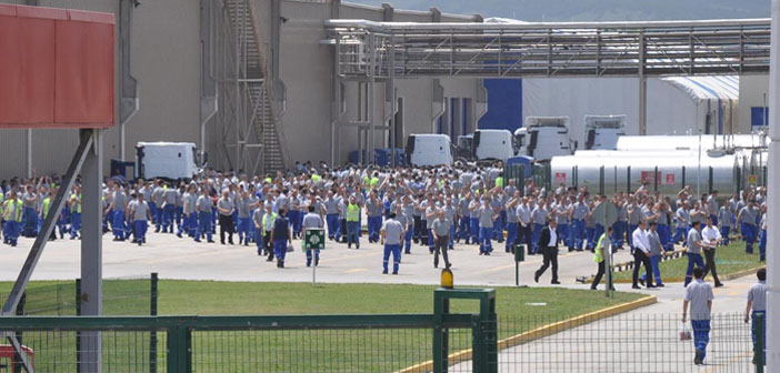 Eskişehir Ford Otosan işçileri de greve katıldı