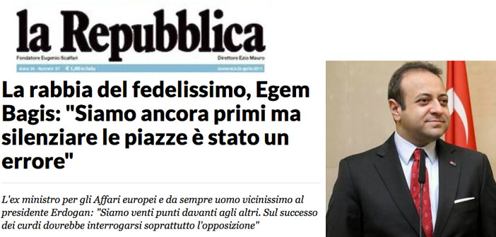 Egemen Bağış meğer Ortadoğu'yu kast etmiş