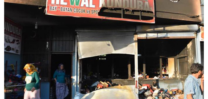 Tarsus’ta BDP’li eski yöneticinin işyeri ateşe verildi