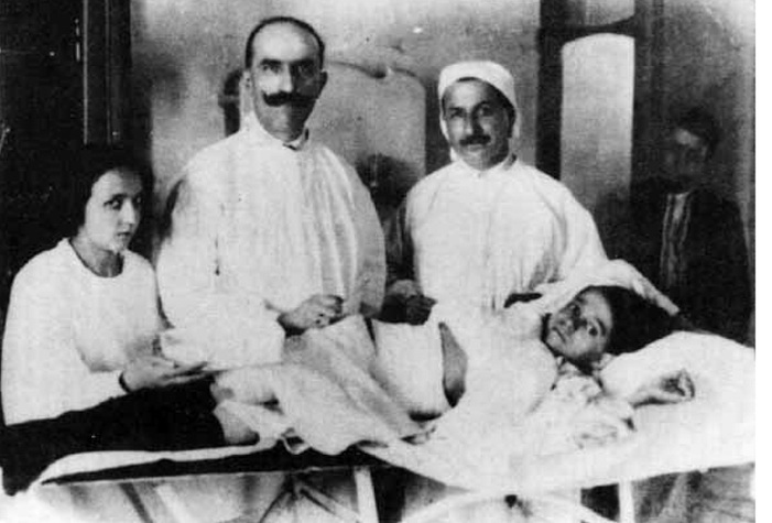 He was on the front, while his family was subjected to deportation