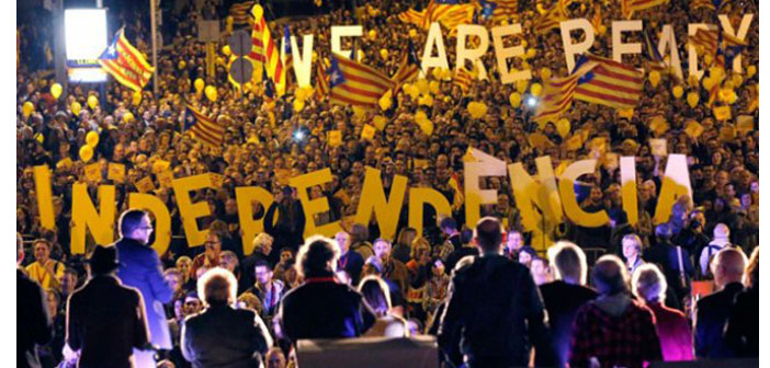 Katalonya koltuk değnekleriyle bağımsızlığına yürüyor
