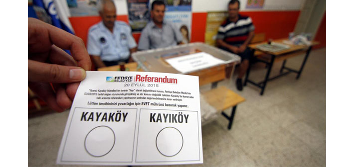 ‘Livissi’ Kayıköy’de dönmedi, Kayaköy olarak kaldı