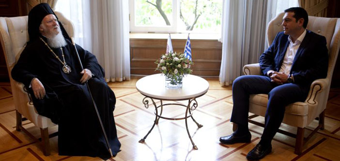 Ekümenik Patrik Tsipras’la görüştü