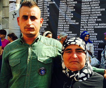 Sevim Coşkun ve oğlu