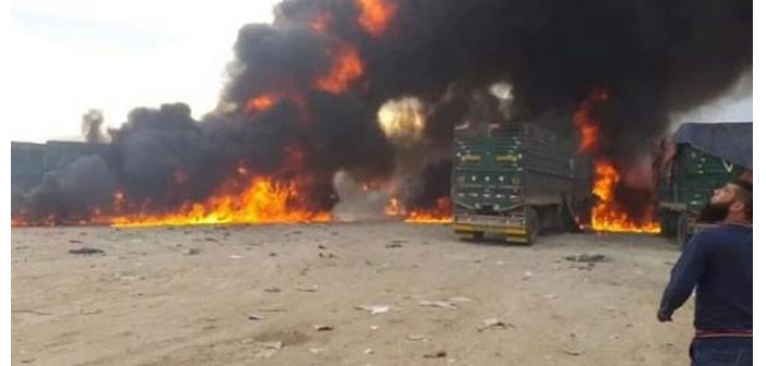 Suriye'de tırlara hava saldırısı: 7 ölü