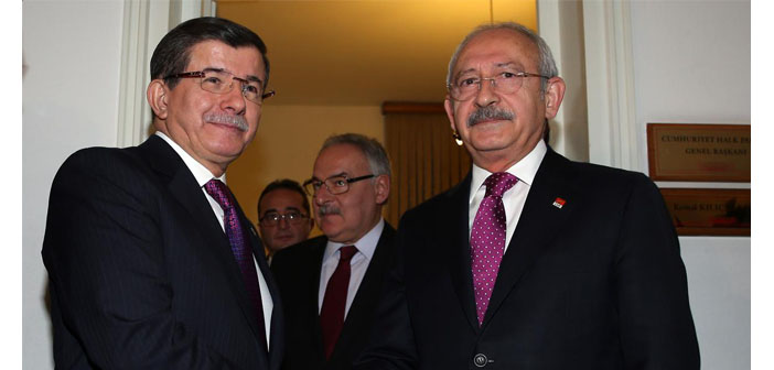 Davutoğlu - Kılıçdaroğlu görüşmesi sona erdi