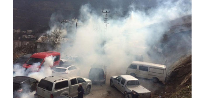 Cerattepe'de maden istemeyenlere gazlı polis müdahalesi