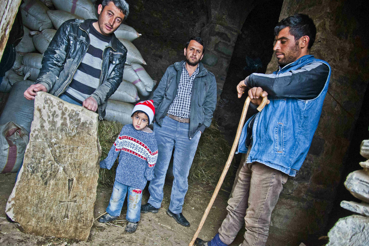 The cross stone that the treasure hunters mistook for a map
