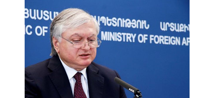 Nalbandyan'dan Davutoğlu'na tepki