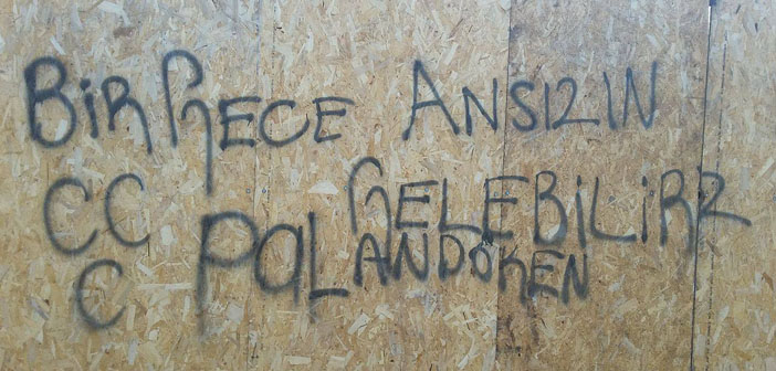 Erzurum’da ırkçı duvar yazıları