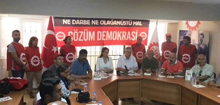 DİSK: OHAL hiçbir sorunu çözmeyecek