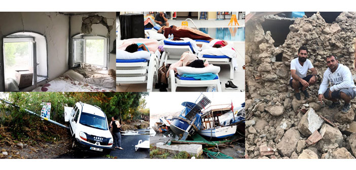 Ege açıklarındaki depremin ardından tsunami