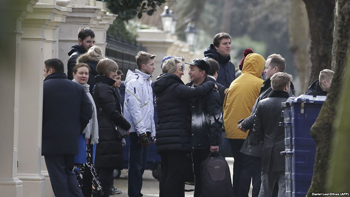 İngiltere'yi terk eden Rus diplomatlar, 20 Mart 2018