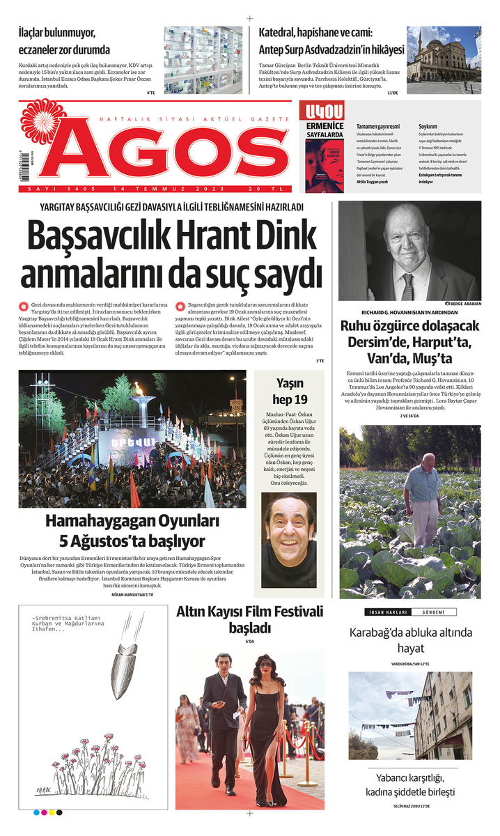 Agos yeni sayısıyla bayilerde