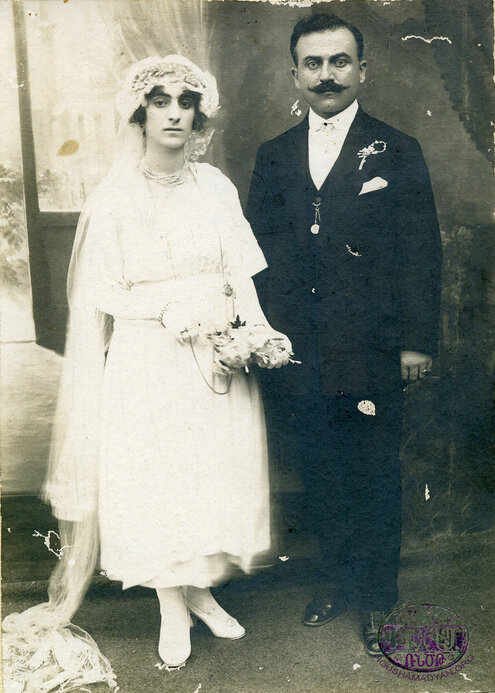 Agop Dede ve Takuhi Yaya'nın düğün fotoğrafı