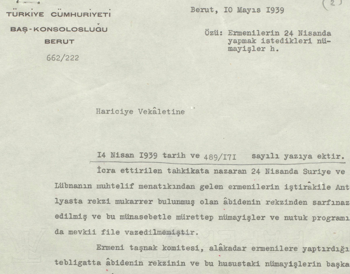 Devlet arşivlerinde 1939 Soykırım anmaları