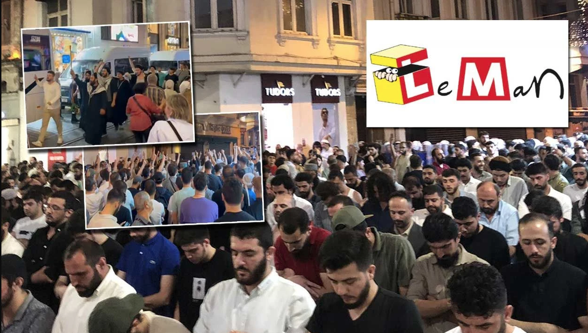 Հրկիզման կոչեր «Լեման»ի խմբագրատան առջեւ