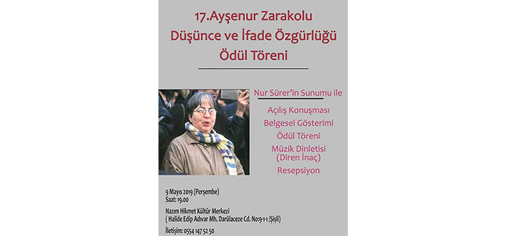 Տուժածները կը պարգեւատրուին Այշէնուր Զարաքօլուի մրցանակով