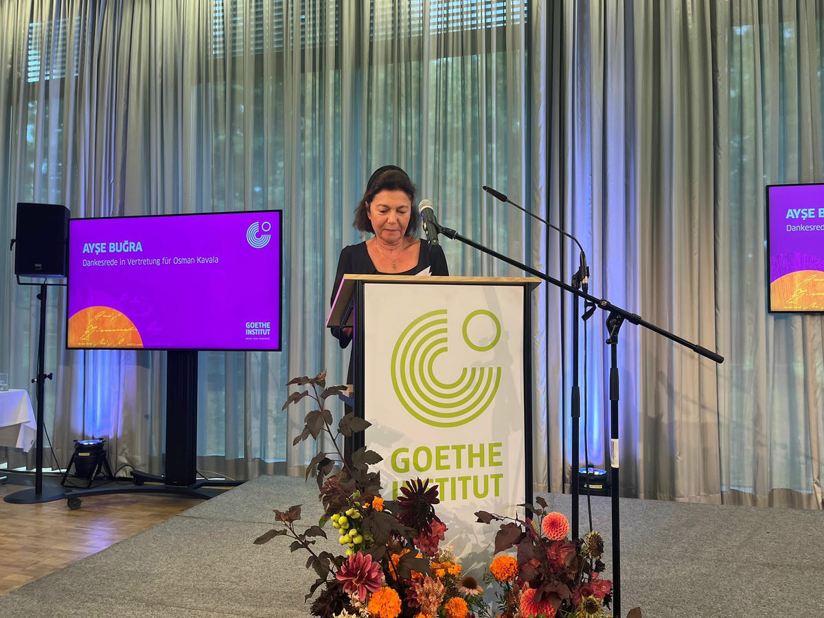 Goethe Madalyası'na değer görülen Kavala: Anti-demokratik rejimlerde insan haysiyeti vahim şekilde ihlal ediliyor