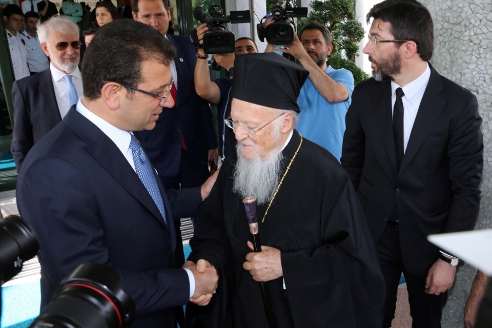 Ekümenik Patrik Bartholomeos'tan İmamoğlu'na ziyaret