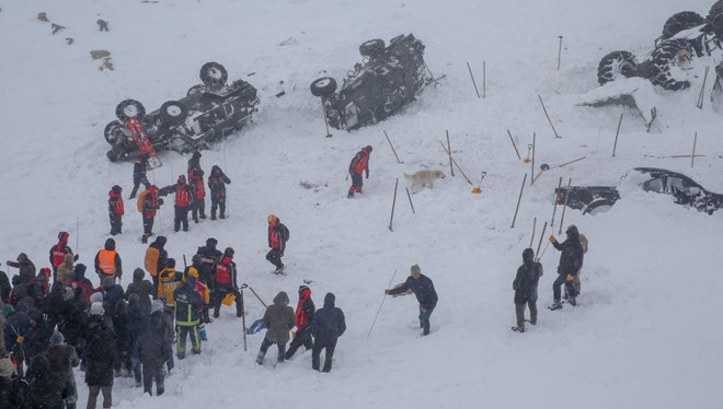 Van'da çığ felaketi