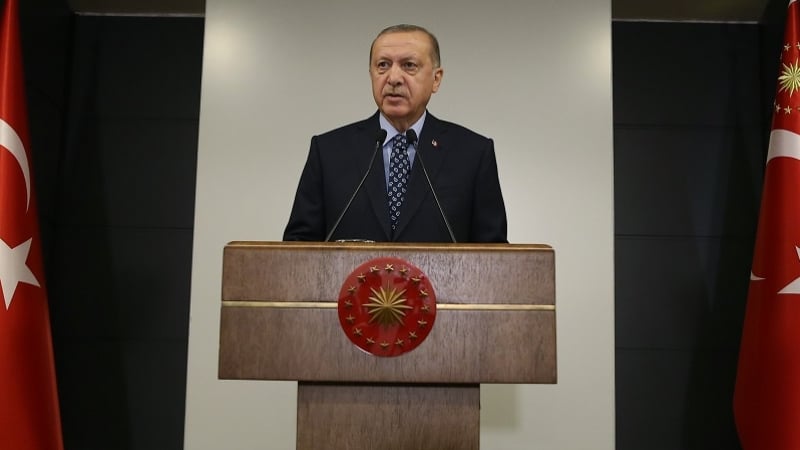 Cumhurbaşkanı Erdoğan'dan 24 Nisan taziye mesajı