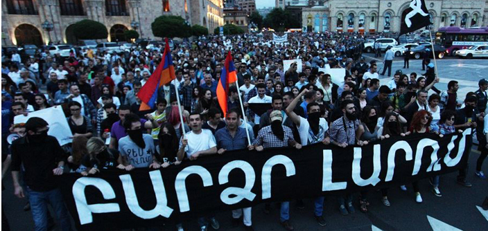 Բաղրամեան պողոտայի ցոյցերը վերսկսած