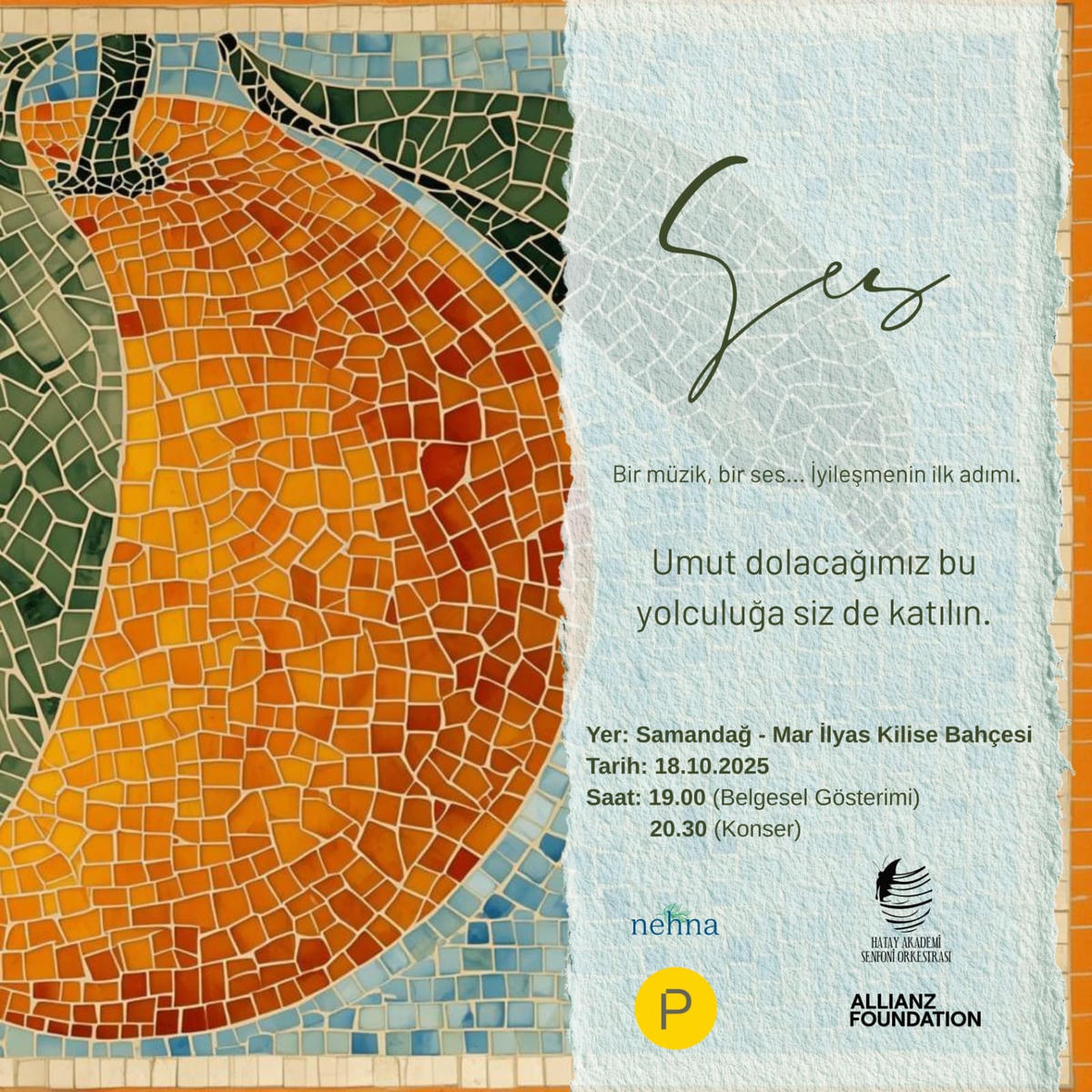 “Bir şehrin müzikle iyileşme hikayesi” 18 Ekim’de Samandağ’da