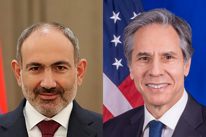 Paşinyan ABD Dışişleri Bakanı Blinken ile görüştü