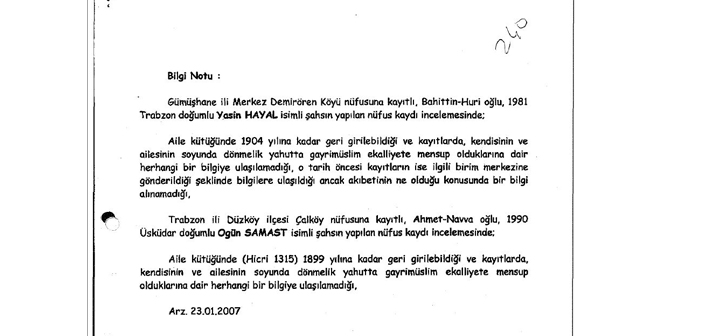 Փաստաթուղթերու վկայութիւնով