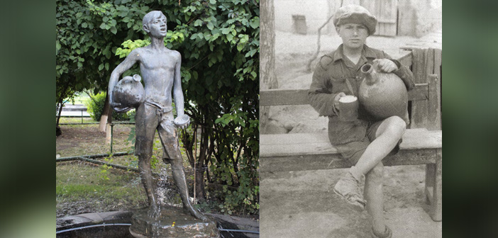 Yerevan'ın "Su satan çocuk" heykeli ve 'pulpulak'ları