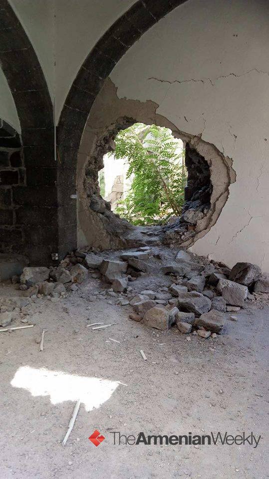 Սրբապղծուած է Միջին Արեւելքի հայկական մեծագոյն եկեղեցին