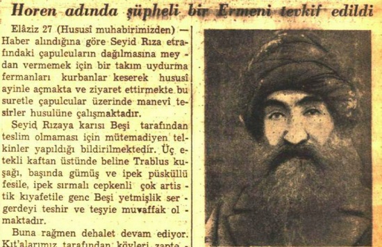 Seyit Rıza Ermeni miydi?