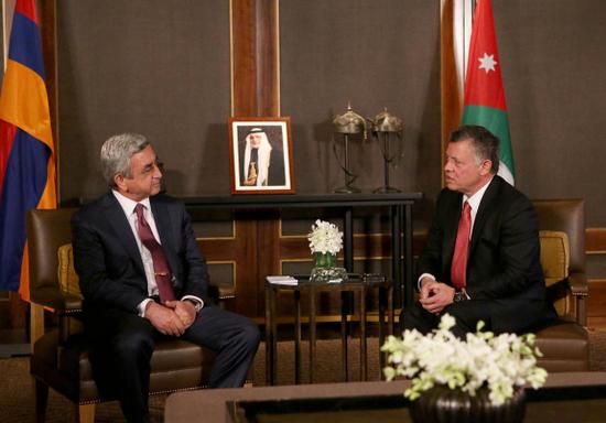 Sarkisyan'dan Ürdün'e ilk resmi ziyaret 