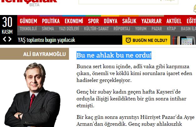 Bu ne ahlak bu ne ordu!