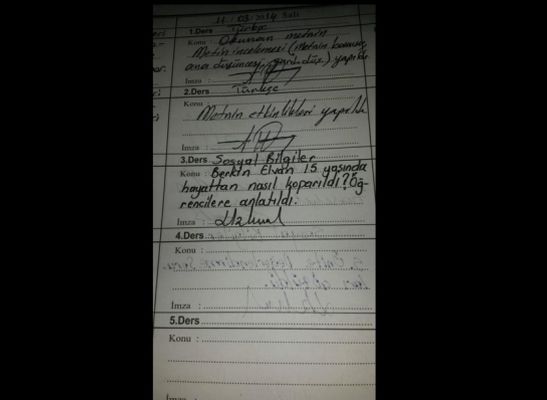 “Bütün sınıf sana çocuk bayramlarında zarfsız kuşlar gönderecek”*