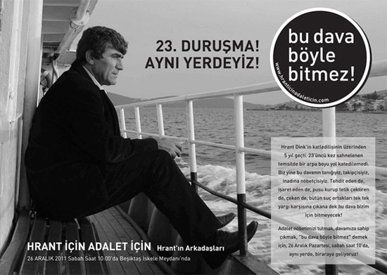 Pazartesi 23. duruşma için tekrar adalet nöbetindeyiz