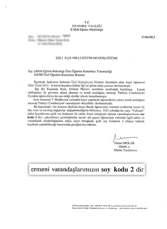 90 yıldır ‘soy kodu’ ile fişlemişler