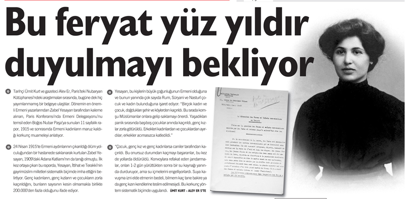 Bu feryat yüz yıldır duyulmayı bekliyor - AGOS'un Manşeti